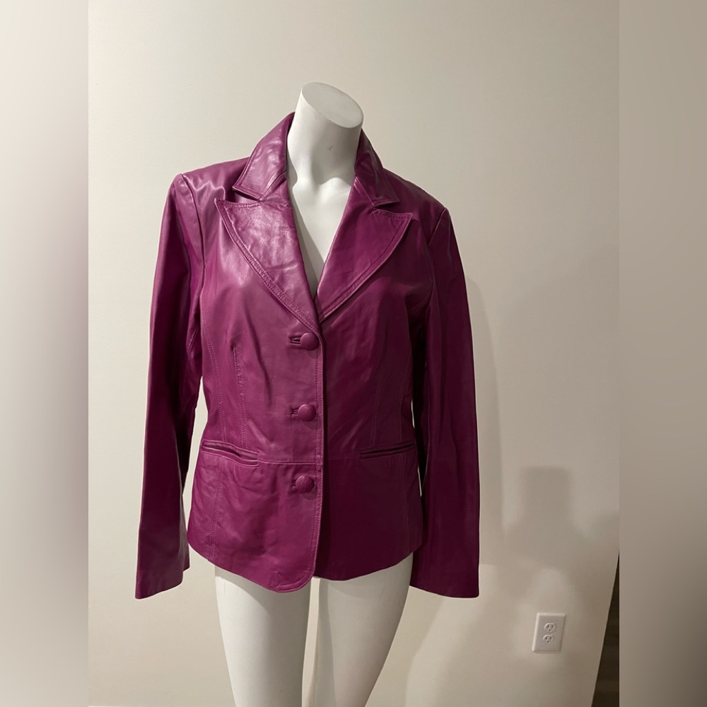 B COLLECTION purple blazer size large